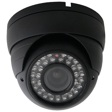 ECO LITE HD 1080P TVI DAY NIGHT WEATHERPROOF IR VARI-FOCAL LENS DOME CAMERA BLACK