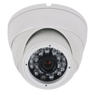 ECO LITE HD 1080P TVI DAY NIGHT WEATHERPROOF IR VARI-FOCAL LENS DOME CAMERA WHITE