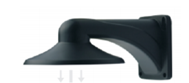 BLACK WALL MOUNT BRACKET FOR ISI-DVRT-1080PB