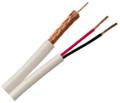 500 FT. WHITE PROFESSIONAL GRADE SIAMESE RG59/U 95% BRAID 18/2 CABLE