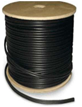 500 FT. BLACK PROFESSIONAL GRADE SIAMESE RG59/U 95% BRAID 18/2 CABLE