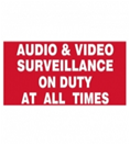 SURVEILLANCE WARNING STICKER