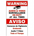 SURVEILLANCE WARNING SIGN