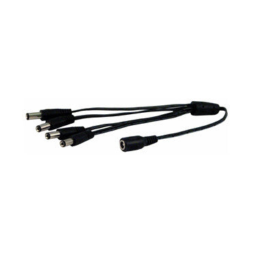 1 TO 4 DC POWER SPLITTER CABLE (1 FEMALE TO 4 MALE PIGTAILS)